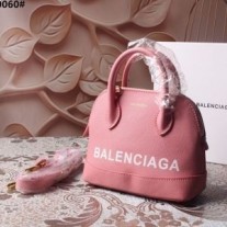 Balenciaga XXS Ville Handbag In Calfskin Cherry