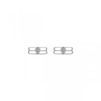 Balenciaga BB Icon Earrings In Silver