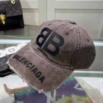 Balenciaga BB Logo Baseball Cap In Taupe