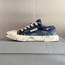 Balenciaga Paris Low Top Sneakers Unisex Denim Blue