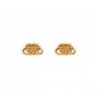 Balenciaga BB XS Stud Earrings In Gold