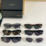 Balenciaga BB0207S Swift Oval Acetate Sunglasses With Twisted Logo