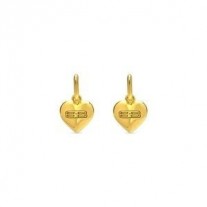 Cercei Balenciaga BB Icon Heart Din Aur