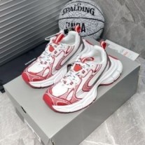 Tenisi Balenciaga 3XL Unisex Mesh Alb/Roșu
