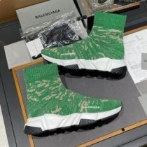 Tenisi Balenciaga Speed unisex Stripes Knit Verde