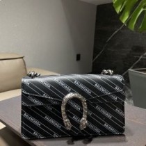 Geantă Balenciaga Mică Dionysus Din piele de vițel cu dungi neagră