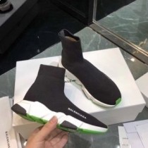 Tenisi Balenciaga Speed unisex tricot negru/verde