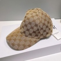 Șapcă de baseball Balenciaga Allover Logo BB, bumbac, kaki