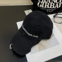Balenciaga Bal.com Piercing Capac Bumbac Drill În Negru