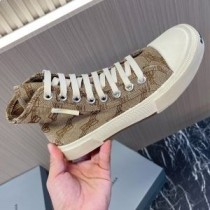 Tenisi Balenciaga Paris High Top Unisex Pânză Bej