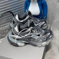 Balenciaga Track.2 Spor Ayakkabı Unisex Mesh Gri/Siyah