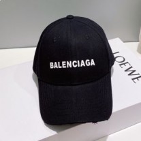 Balenciaga Logolu Klasik Beyzbol Şapkası Siyah Pamuk