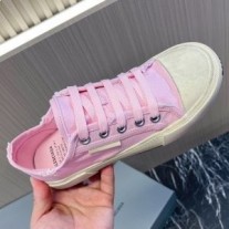 Balenciaga Paris Düşük Top Spor Ayakkabı Unisex Kanvas Pembe