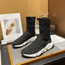Balenciaga Speed Spor Ayakkabı Unisex Örgü Örgü Siyah