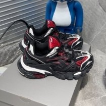 Balenciaga Track.2 Spor Ayakkabı Unisex Mesh Siyah/Kırmızı