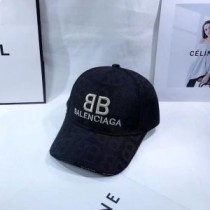 Siyah Balenciaga Double B Allover Logolu Şapka