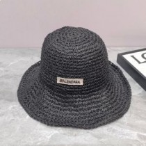 Balenciaga Logolu Siyah Örgü Balıkçı Şapka