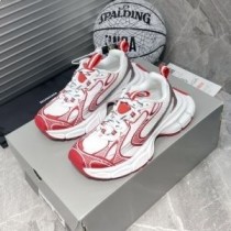 Balenciaga 3XL Spor Ayakkabı Unisex Mesh Beyaz/Kırmızı