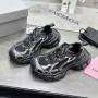 Balenciaga 3XL Spor Ayakkabı Unisex Mesh Siyah/Beyaz
