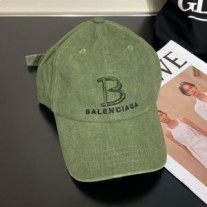 Balenciaga Single B Baseballová čepice Bavlna V Zelené