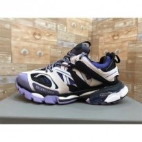 Balenciaga Track tenisky Unisex kůže a síťovina fialová
