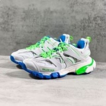 Tenisky Balenciaga Track Unisex Metallic Kůže And Mesh Modrý