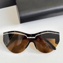 Sluneční brýle Balenciaga BB004S Štít v černo/hnědé barvě