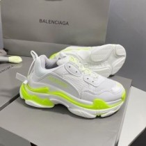 Tenisky Balenciaga Triple S Unisex Kůže And Mesh Bílý/Lemon