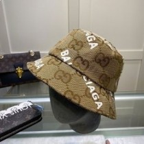 Balenciaga Celoplošný Logo Kbelík Klobouk V Hnědé