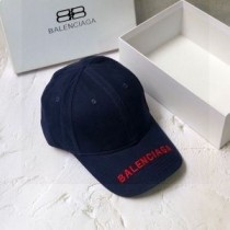 Balenciaga Vyšívaná čepice Bavlna V Námořnické Modré/Červené