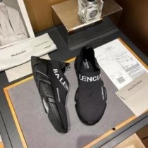 Tenisky Balenciaga Speed Unisex Logo Low Knit All Černá