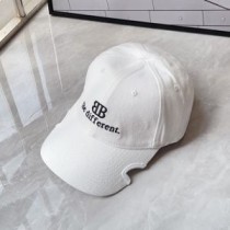 Balenciaga BB Be Different Vyšívaná čepice Bavlna V Bílé