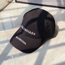 Balenciaga Dvojité Logo Vyšívaná čepice Bavlna V Černé