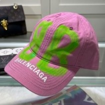 Balenciaga BB Stříkaná čepice Bavlna V Růžové