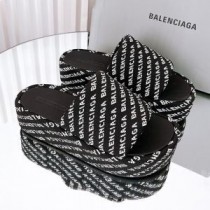 Balenciaga Rise Platform Bačkory Dámské Textilní Černá