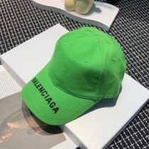 Balenciaga Logo Vyšívaná čepice Bavlna Ve Světle Zelené