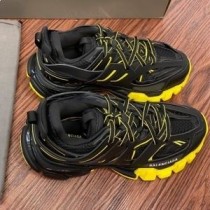 Balenciaga Glow In The Dark Track Tenisky Unisex kůže a síťovina černá/žlutá