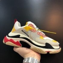 Tenisky Balenciaga Triple S Unisex Kůže And Mesh Šedá/Pink