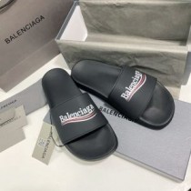 Balenciaga Pool Bačkory Unisex politická kampaň Guma černá