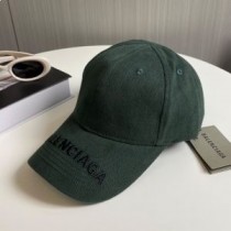 Balenciaga Logo Vyšívaná Baseballová čepice Bavlna V Zelené