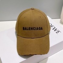Balenciaga Logo Klassikko Baseball Korkki Puuvilla In Ruskea