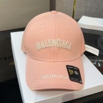 Balenciaga Logo Label Baseball Korkki puuvillaa Vaaleanpunainen