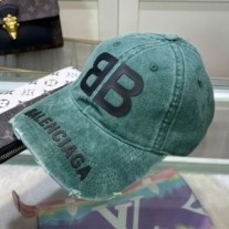 Balenciaga BB Logo -lippis vihreänä