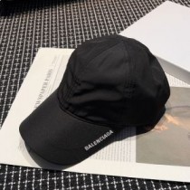 Balenciaga Brim Logo Brodeerattu lippalakki Nylon Musta