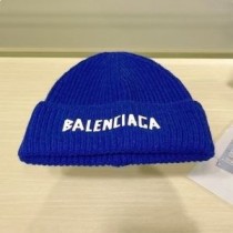 Balenciaga Logo Neulottu Hattu Sininen