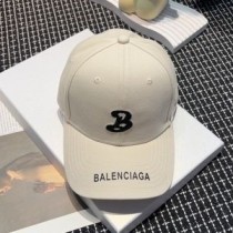 Balenciaga Single B -logo baseball-lippis beige
