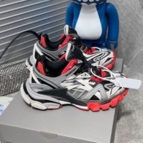 Balenciaga Track.2 Tennarit Unisex Mesh Harmaa/Punainen