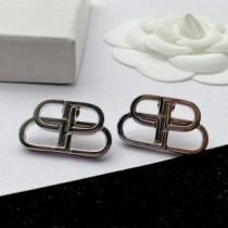 Balenciaga BB Icon metalliset korvakorut hopealla