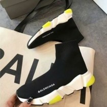 Balenciaga Speed Lenkkarit Unisex Knit musta/sitruuna