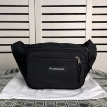 Balenciaga Explorer -vyöreppu Patched Nylon Musta